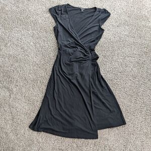 Ann Taylor Black Wrap Dress